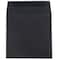 JAM Paper Black Linen Square Invitation Envelopes, 25ct.